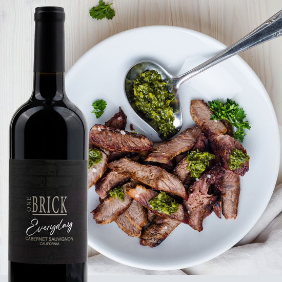 Every Cabernet with steak and chimichurri