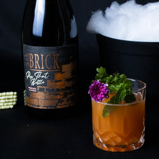Love Potion cocktail with One Brick Pop That Bottle