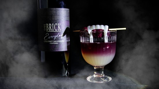 Vampire Bite Cocktail with One Brick Everyday Cab